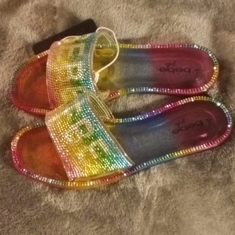 BRAND NEW BEBE SPARKLELY SANDELS SIZE 2 & 5